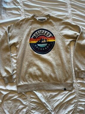 TechStyles Musicfest Colorado Crewneck Sweatshirt - Heather Gray
